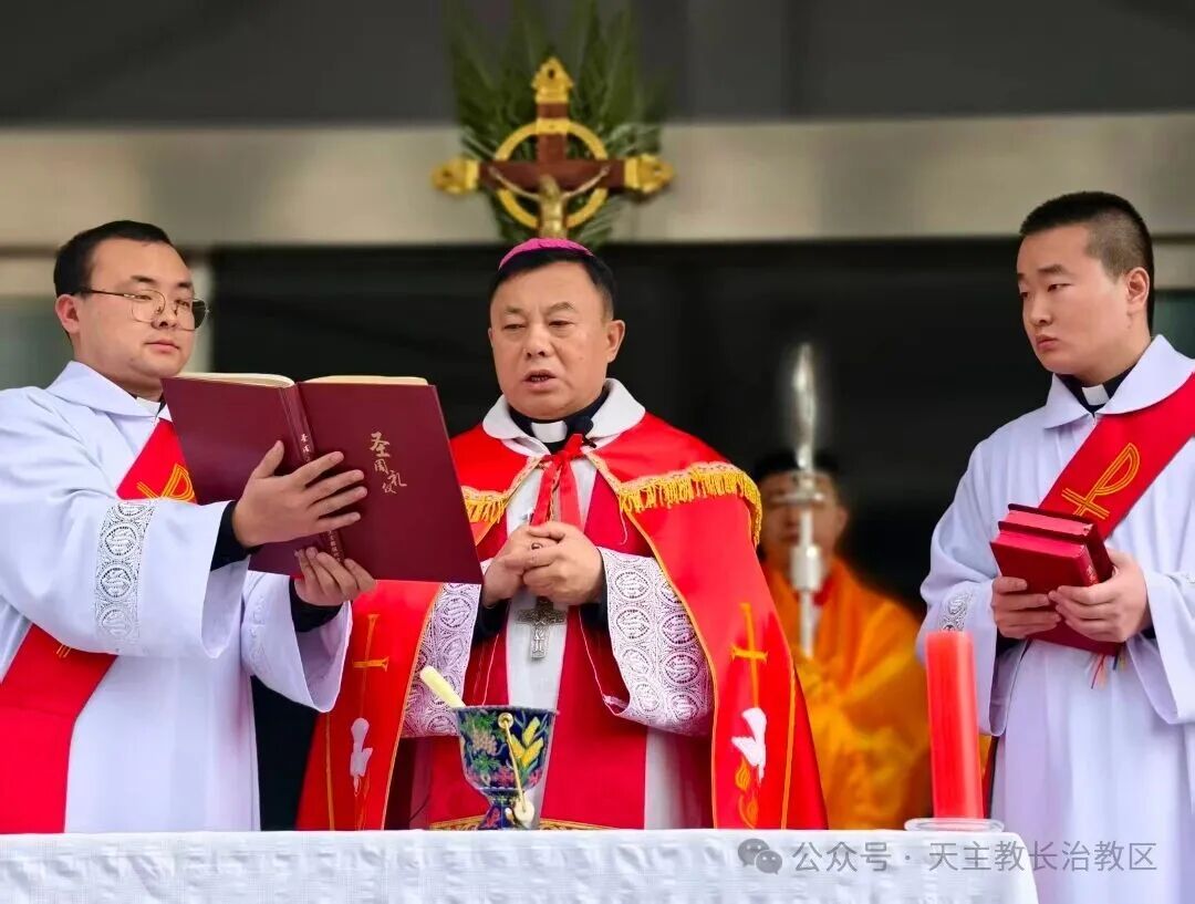 长治教区隆重举行圣枝主日礼仪